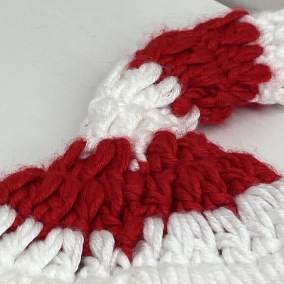 Baby Christmas Elf Long Tail Crochet Beanie Knit Hat Stocking Caps - Picture 7 of 9